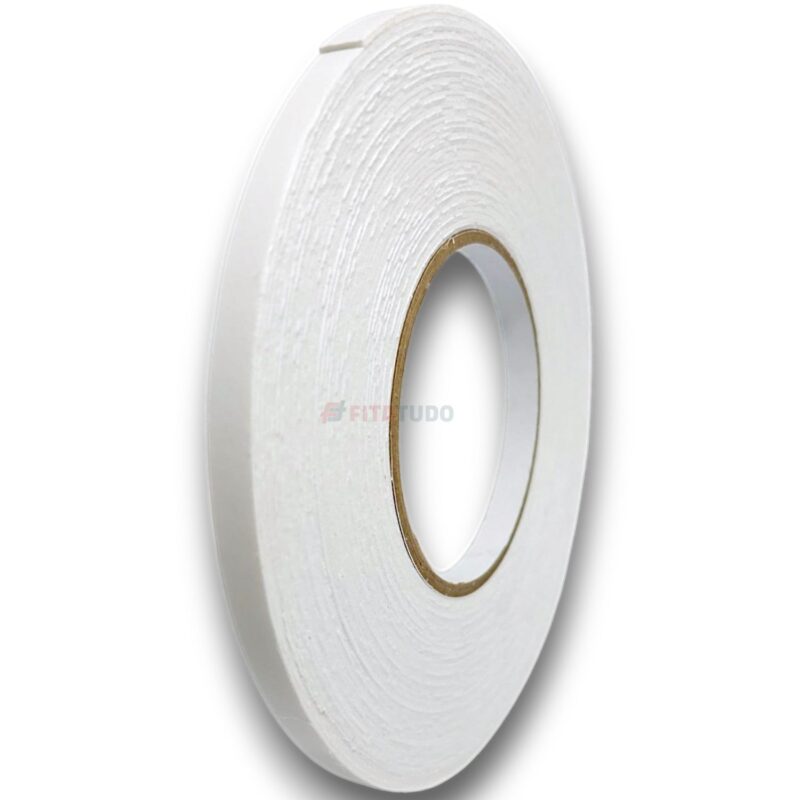 Fita Dupla Face Espuma Liner Branca 9mm x 20m