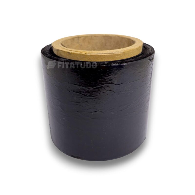 Filme Stretch Preto com Tubete - 100mm a 250mm - 25 Micras