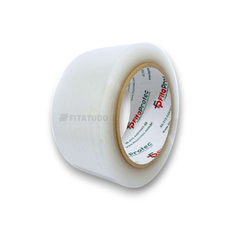 Fita Adesiva Acrílica Transparente - 36mm a 72mm - 45 Micras