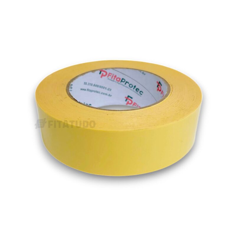 Fita Dupla Face Crepe Liner Amarela - 18mm a 48mm x 30 metros