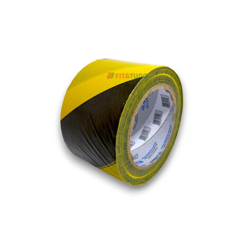 Fita de Sinalização Zebrada - 70mm x 200m