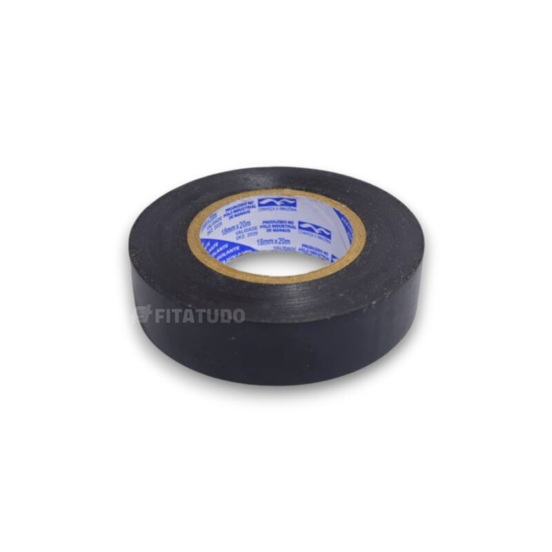 Fita Isolante Preta - 18mm x 10m ou 20m