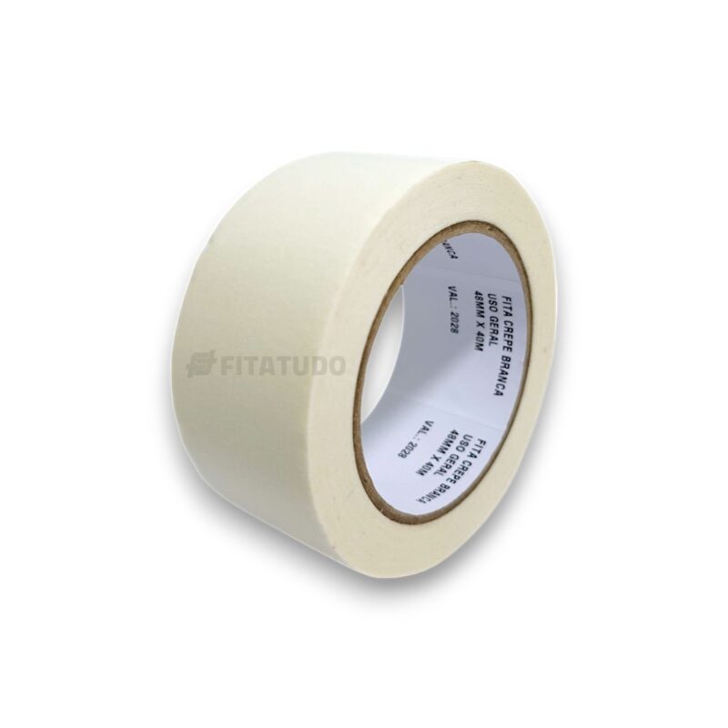 Fita Crepe Branca de Uso Geral - 18mm a 48mm