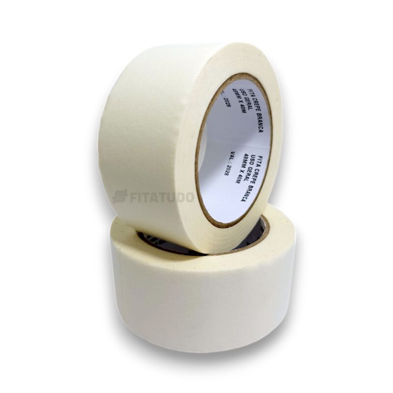 Fita Crepe Branca de Uso Geral - 18mm a 48mm