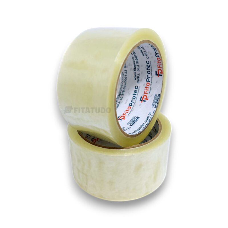 Fita Adesiva Acrílica Transparente - 12mm a 48mm - 40 Micras